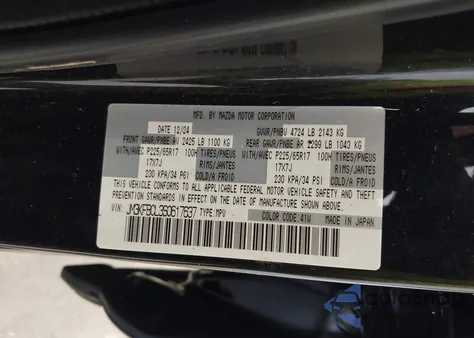 2025 Mazda Cx-5 2.5 S Preferred z USA, uszkodzony, nr VIN JM3KFBCL3S0617637